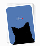 Silhouette Cards - Peace, Love, & Forever (set of 6)