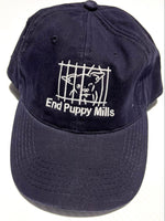 Navy Embroidered Cap - End Puppy Mills