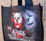 Tote or Trick-or-Treat Bag - Take a Bite out of Puppy Mills!