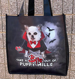 Tote or Trick-or-Treat Bag - Take a Bite out of Puppy Mills!