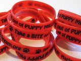 Bracelets (25 pack) - Take a Bite out of Puppy Mills!