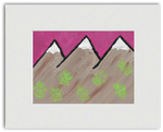 Ready-to-Frame Print "Toes in the Mountains" - Art by Teddy