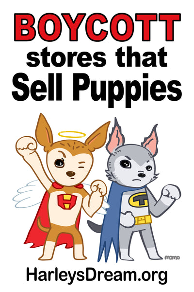 Stickers (50 pack) - Boycott Stores That Sell Puppies