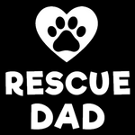 Window Decal - Rescue Dad Heart