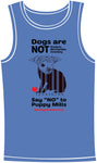 Tank Top (Unisex) Blue - "Dogs are NOT Products"