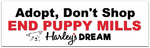 Bumper Magnet - Adopt Don't Shop / End Puppy Mills
